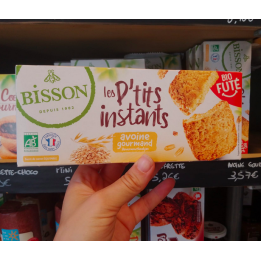Biscuits P'TITS INSTANTS avoine - 133g - Bisson