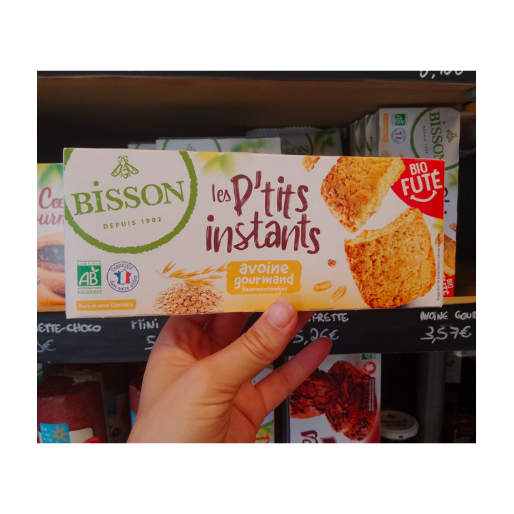 Biscuits P'TITS INSTANTS avoine - 133g - Bisson