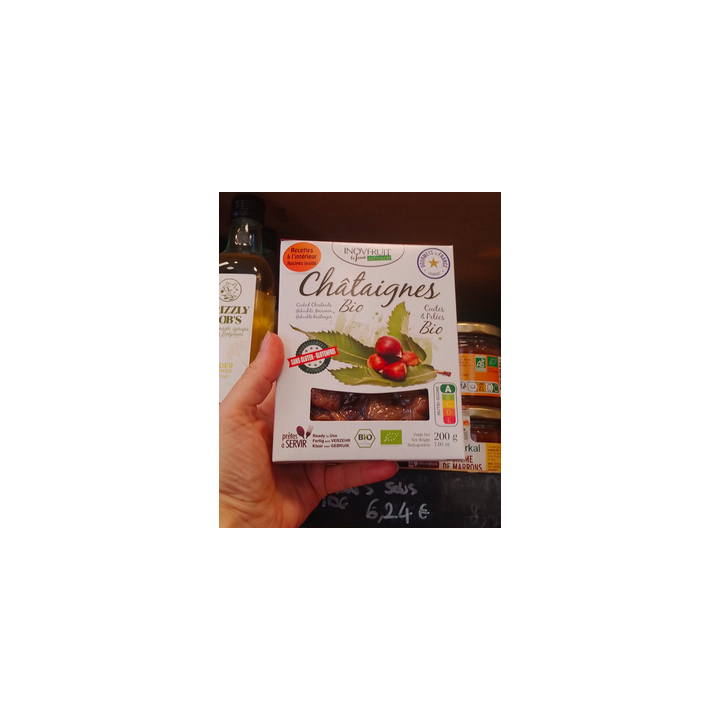 Châtaignes cuites pelées - 200g - bio - Inofruit