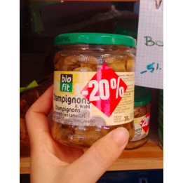 LIQUIDATIONS - Champignons bio tranchés – 330g – Biofit