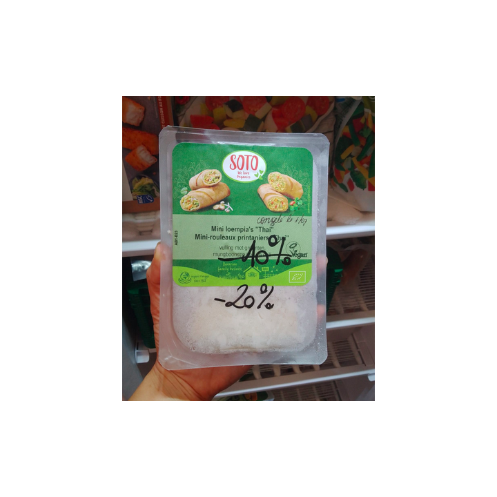 ❄️LIQUIDATION congel - Mini rouleaux printaniers thai - 200g - Soto