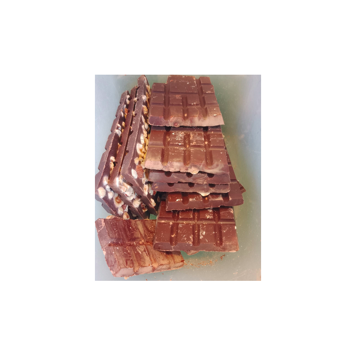 LIQUIDATIONS - Chocolat tablette NOIR NOISETTES bio - 80g - NAO