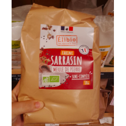 Farine de sarrasin semli complète – 1kg – Elibio