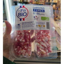 Lardons fumés - 150g - le P'tit Bio