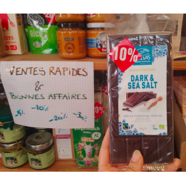 LIQUIDATIONS Chocolat dark & sea salt - 90g - BELVAS