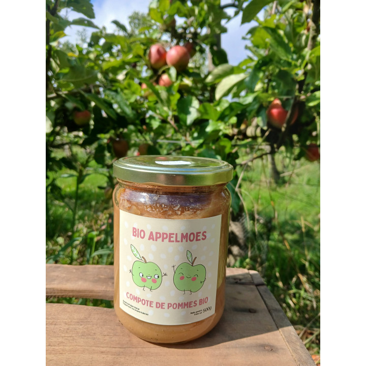 Compote de pommes bio 500gr
