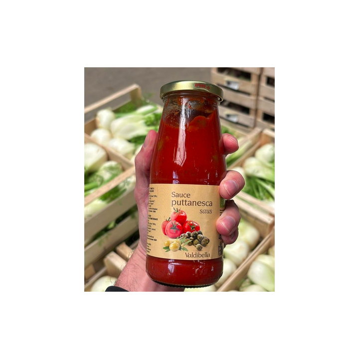 Sauce tomate PUTTANESCA Bio – 410g - Valdibella