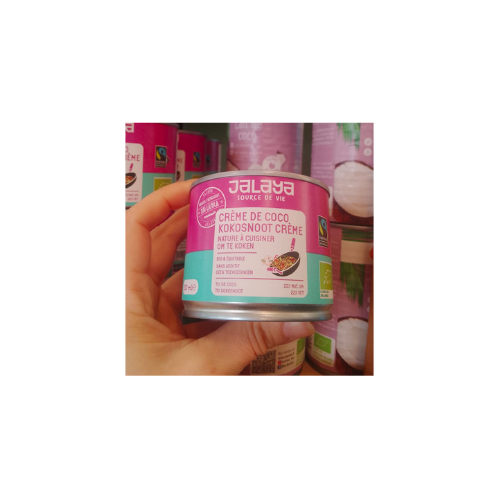 Crème de coco à cuisiner - 200ml - Jalaya