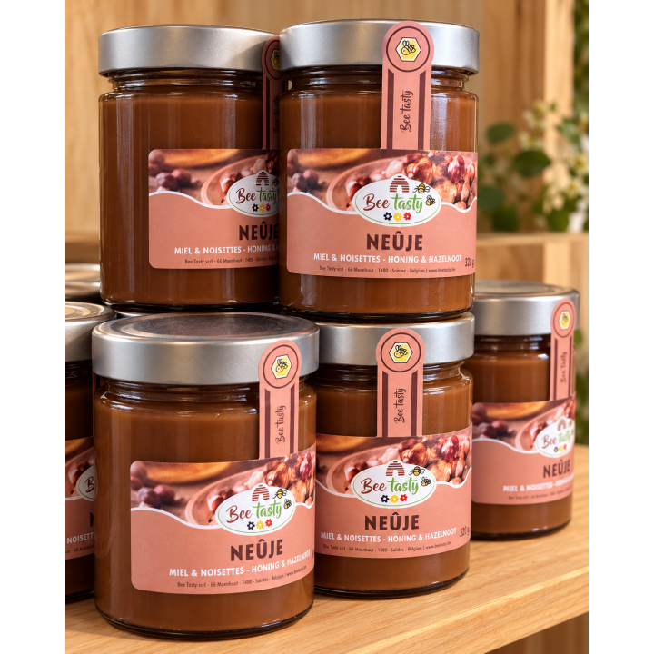 Neûje - pâte à tartiner au miel et à la noisette