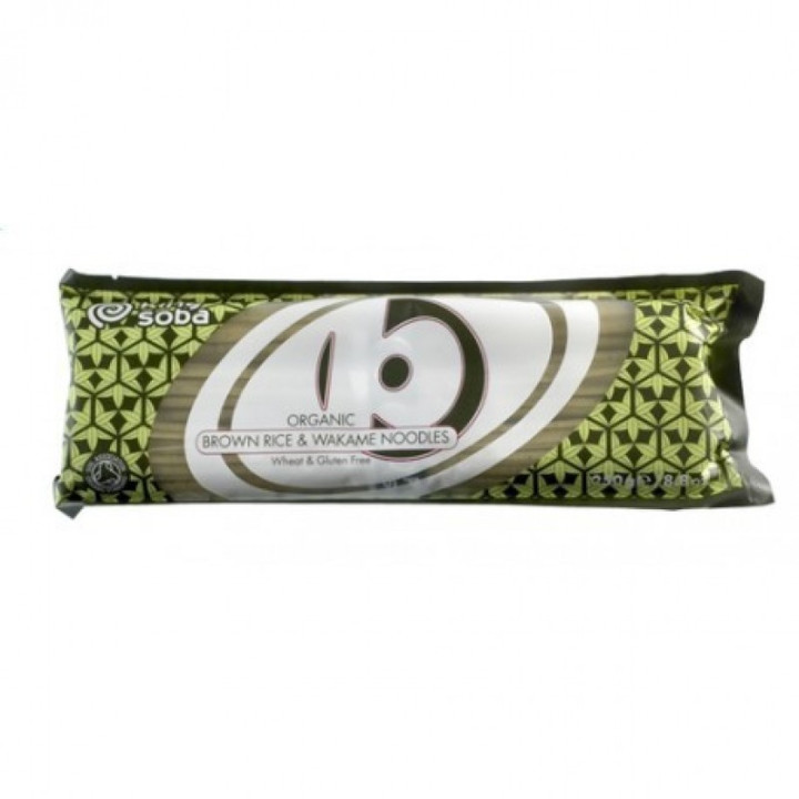 Nouilles aux riz brun et algues wakamé SANS gluten - bio - 250g - King Soba