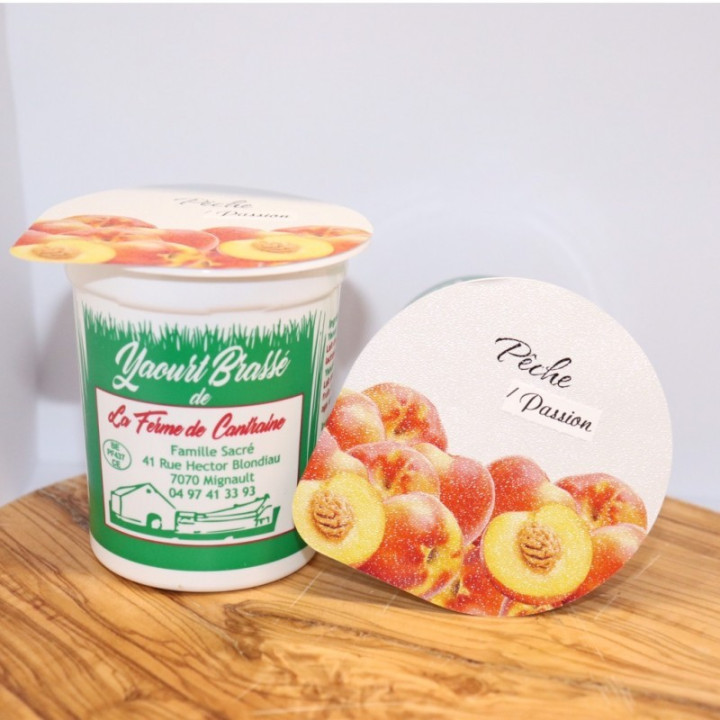 Yaourt pêche – 125g