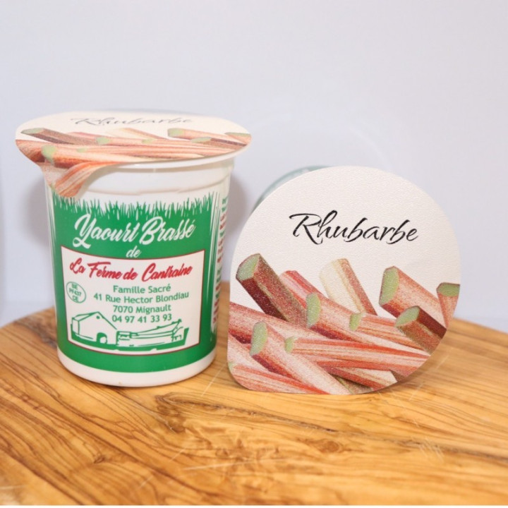 Yaourt rhubarbe - 125g