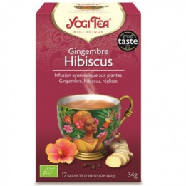 Infusion Yogi Tea - Energie positive Hibiscus – 17sachets