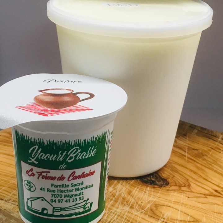 Yaourt nature demi-écrémé - 500gr