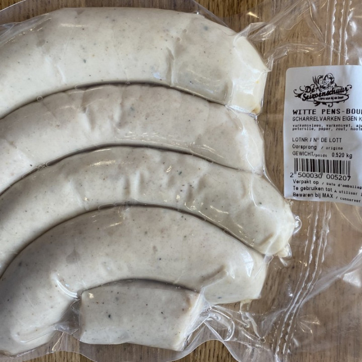 D – Boudin blanc – 500g - witte pens