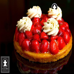 Sablé breton aux fraises