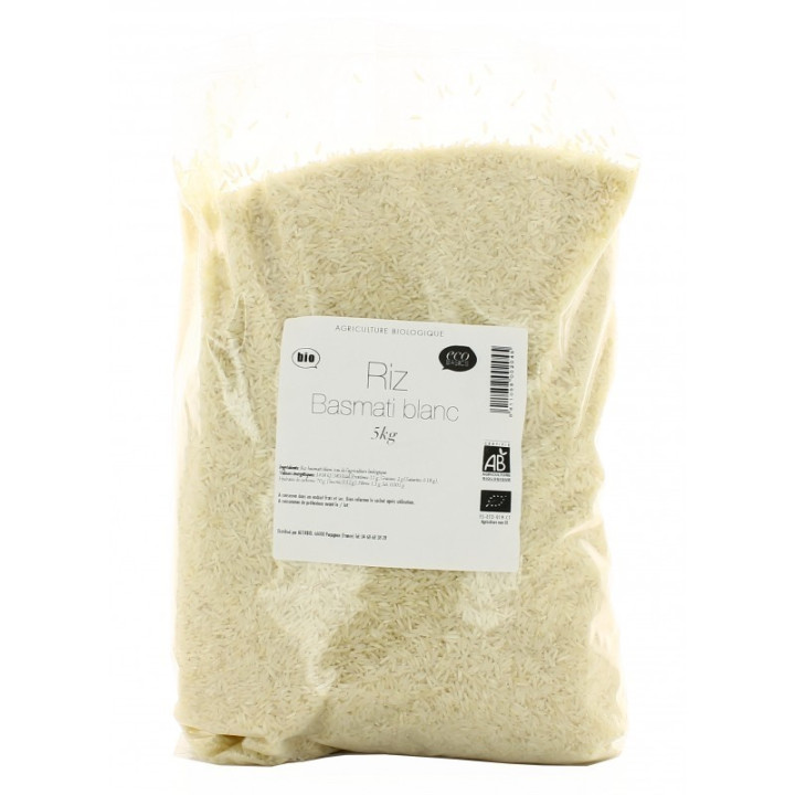 Riz basmati blanc – 5kg SAC – bio