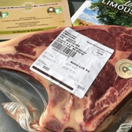 Côte à l'os de vache Limousin Bio 1kg