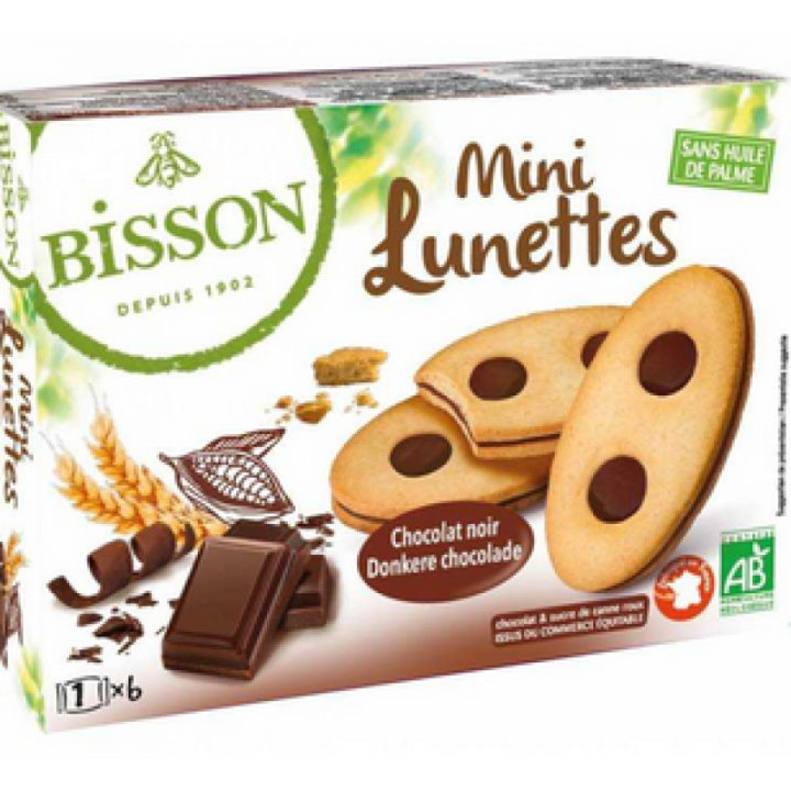 Biscuits MINI LUNETTES chocolat - 170g - Bisson