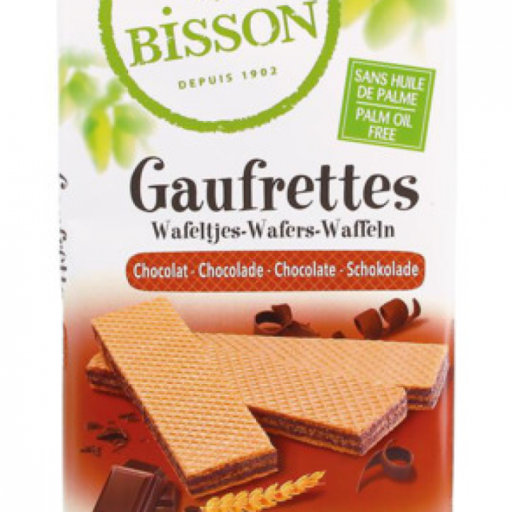 Biscuits GAUFRETTES chocolat noir - bio - 190g - Bisson
