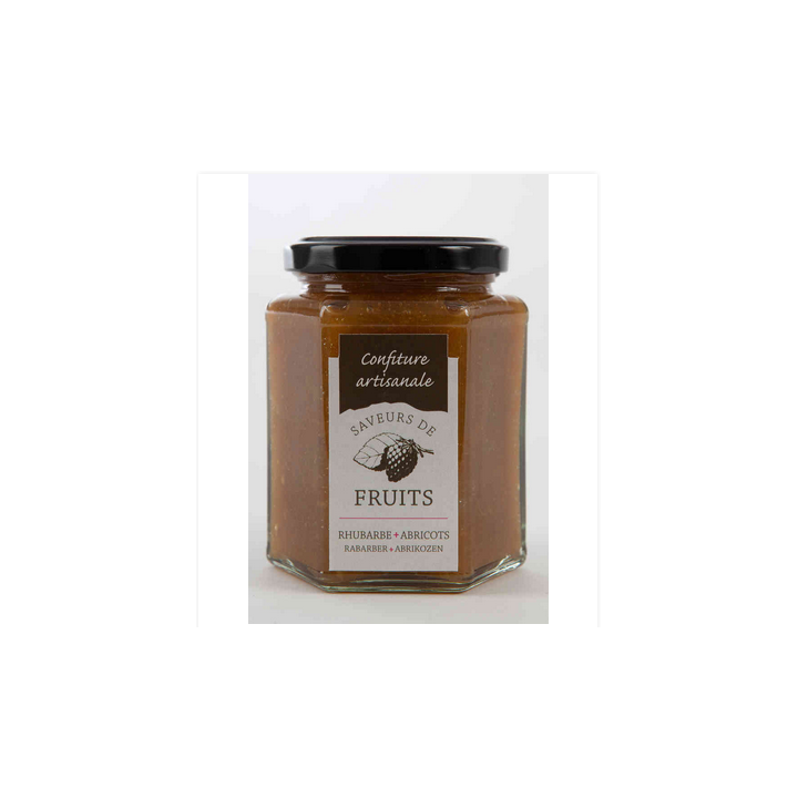 Confiture de rhubarbe-abricots  – 320g