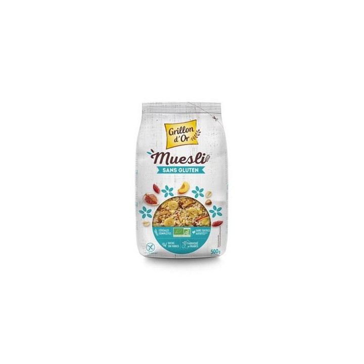 Muesli sans gluten - 500g - BIO - Grillon d'or