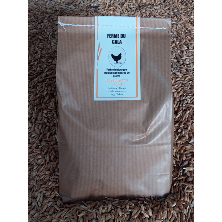 Farine d'épeautre 80% - 2,5kg - Bio