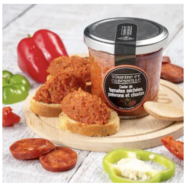 Caviar de tomates séchées, poivrons, chorizo - 90g