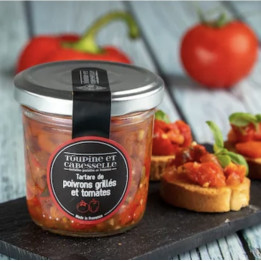 Tartare de poivrons grillés et tomates - 90g