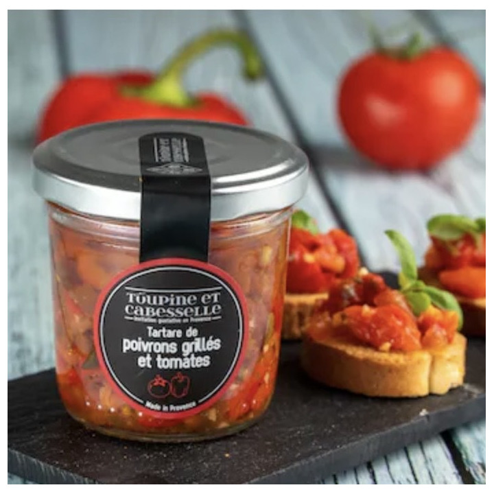 Tartare de poivrons grillés et tomates - 90g