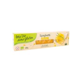 Pâtes Spaghetti sans gluten maïs & riz - 400g - Ma Vie Sans Gluten