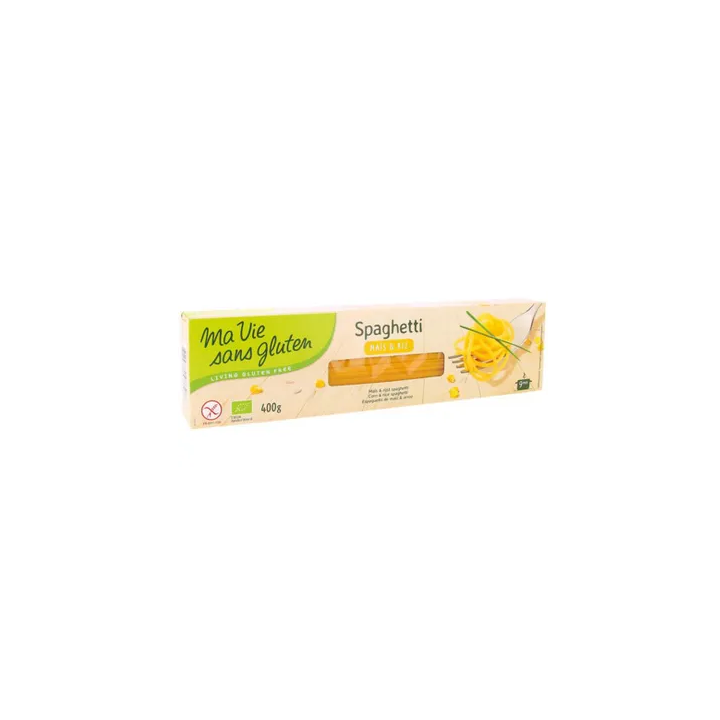 Pâtes Spaghetti sans gluten maïs & riz - 400g - Ma Vie Sans Gluten