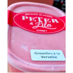 Sorbet groseilles rouges à...