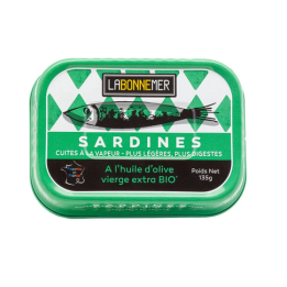 Sardines à l'huile d'olive - bio - 125g