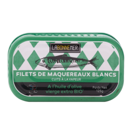Filets de maquereaux à l'huile d'olive - bio - 125g