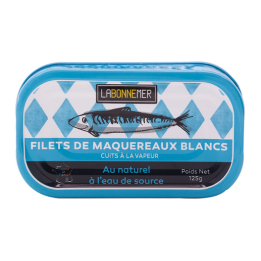 Filets de maquereaux au naturel - 125g