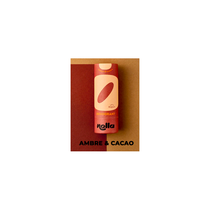 Déodorant stick naturel - AMBRE & CACAO - 60g