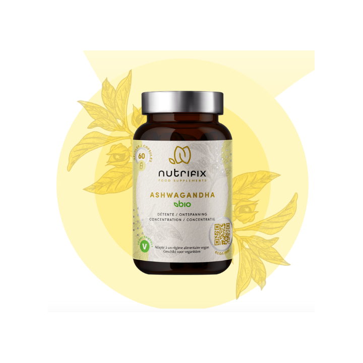 Complément alimentaire ASHWAGANDHA BIO - Nutrifix