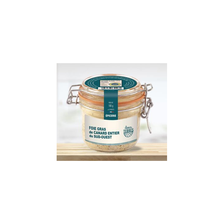 Foie Gras de CANARD Entier du Sud-Ouest - 180g
