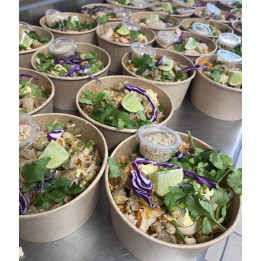 Pad thaï au poulet fermier