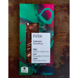 Chocolat lait noisettes entières - VIVANI – 100g