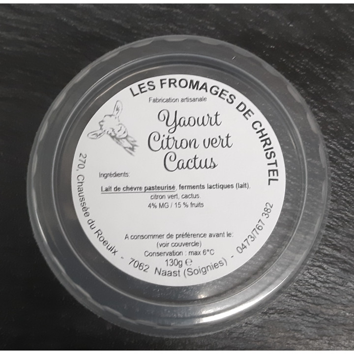 Yaourt citron vert cactus (130gr)