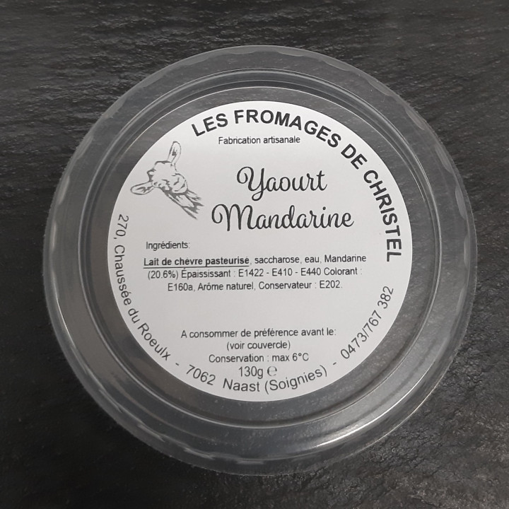 Yaourt mandarine  (130 gr)