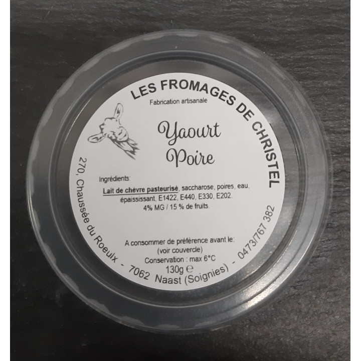 Yaourt poire (130 gr)
