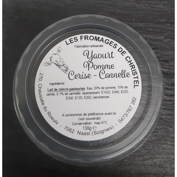 Yaourt pomme cerise cannelle (130 gr)
