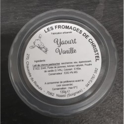 Yaourt vanille (130 gr)