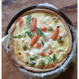 Quiche multi-légumes et chèvre  (500gr)