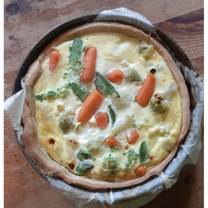 Quiche multi-légumes et chèvre  (500gr)