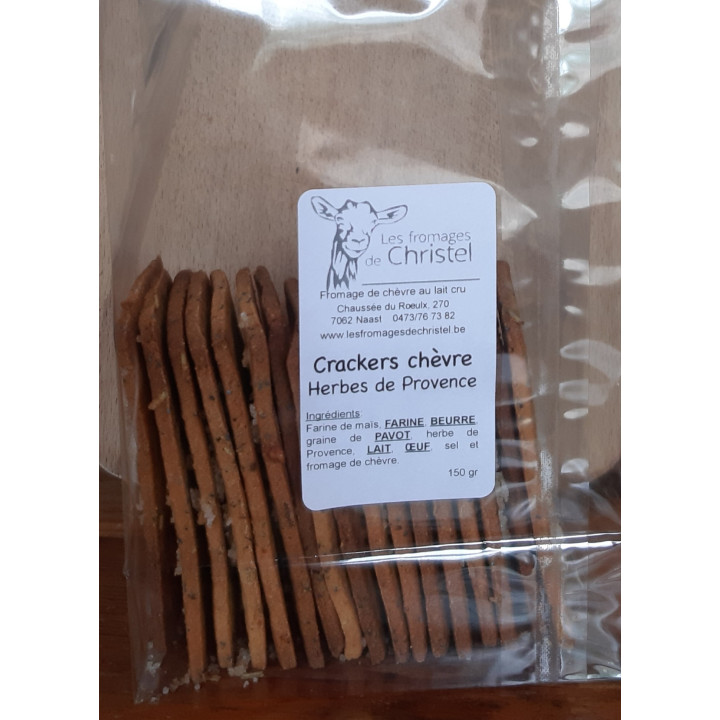 Crackers chèvre et herbes Provence  (150gr)