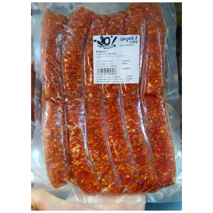 LIQUIDATION congel - merguez - 500g - Seizoenschuur